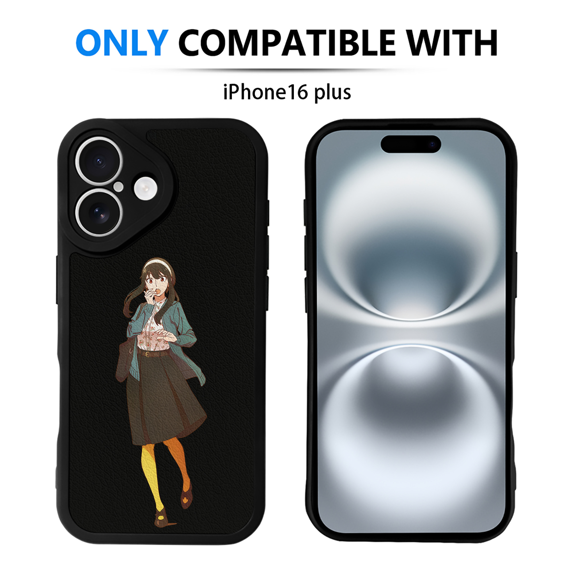 （画像用） SPY×FAMILY间谍家家酒 【iPhone 16シリーズ対応】シリコンスマホケース（レザー調） 材質：シリコン